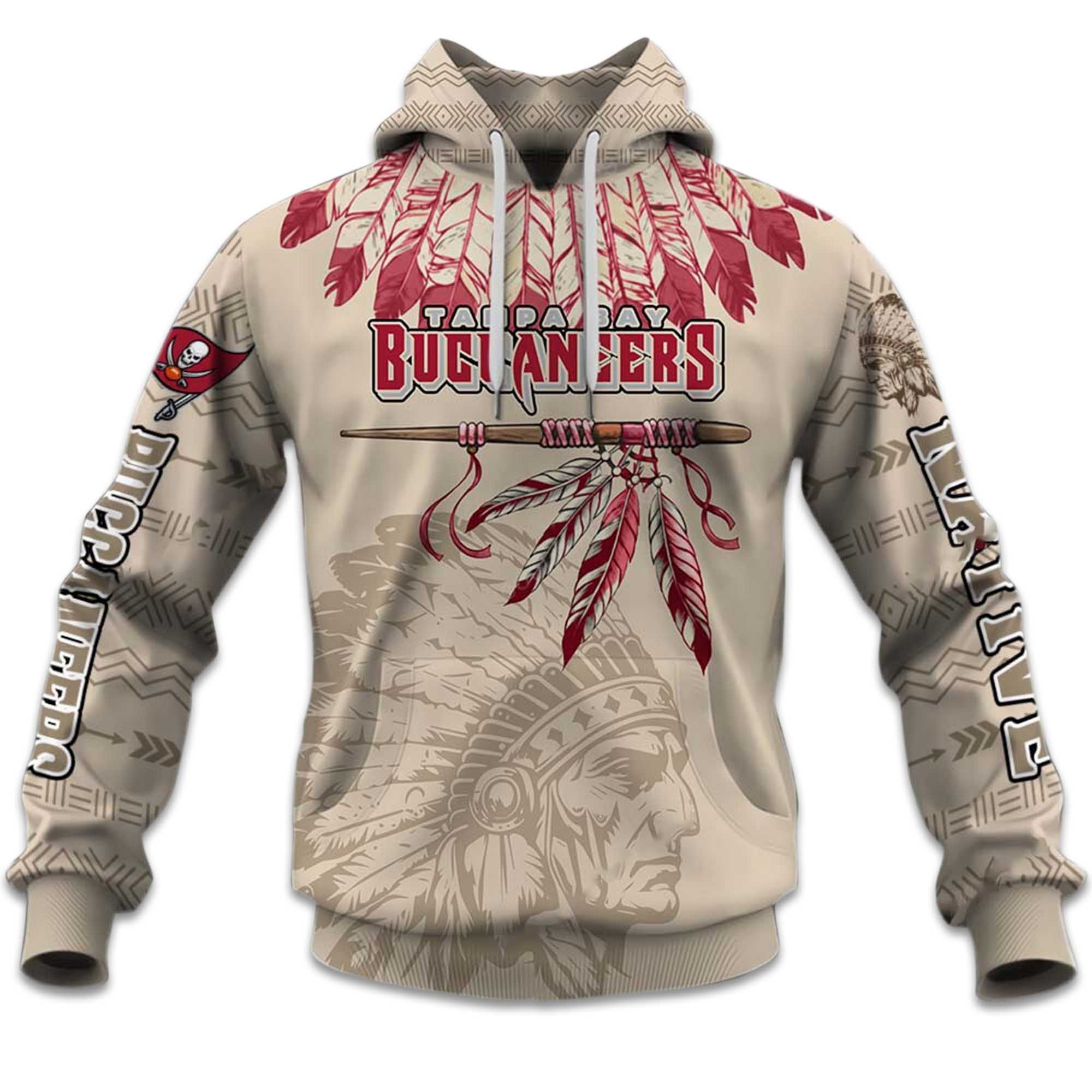 2025 Personalized Buccaneers Football Native American Heritage Hoodie 2 2025 Personalized Buccaneers Football Native American Heritage Hoodie 3