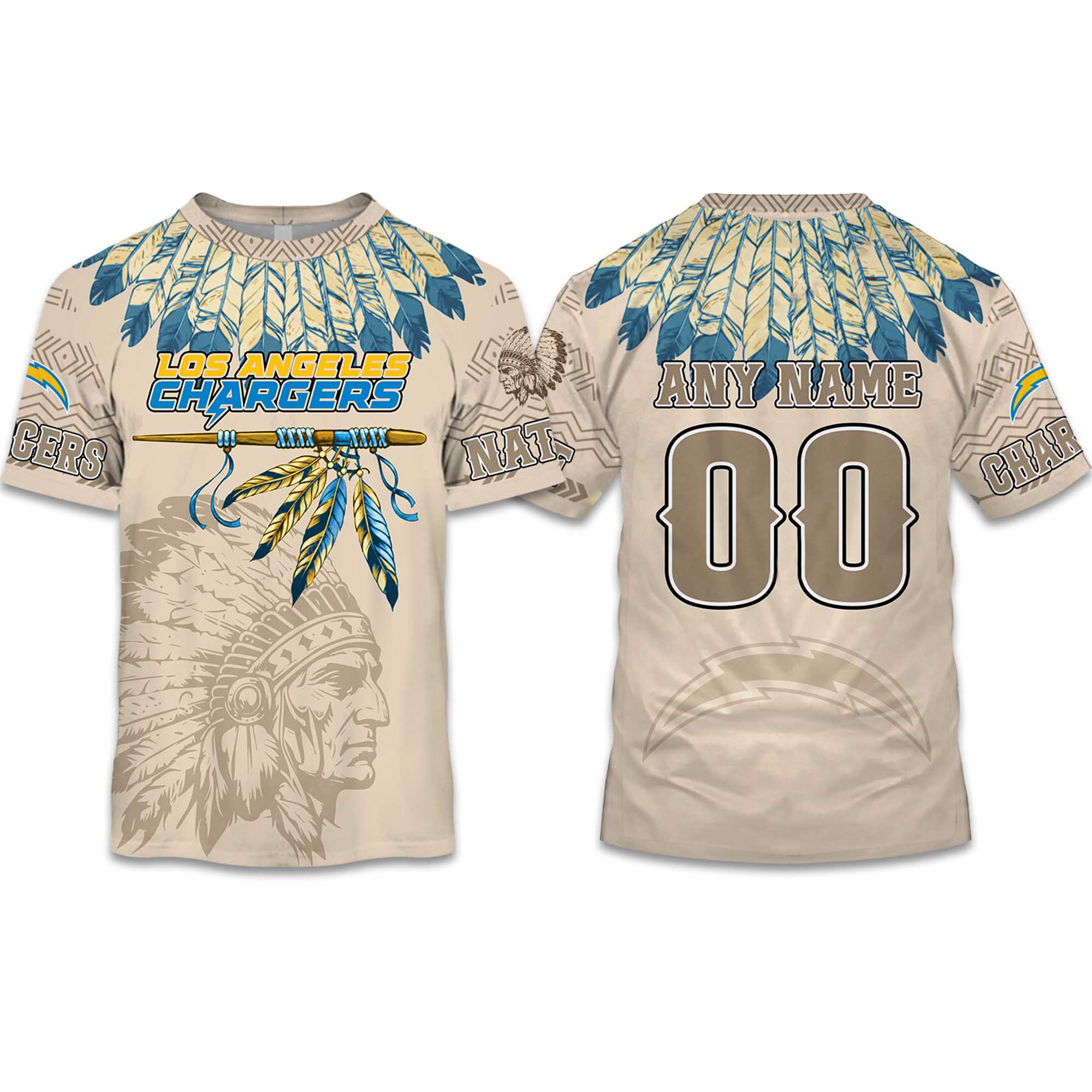 2025 Personalized Chargers Football Native American Heritage Shirt 2025 Personalized Chargers Football Native American Heritage Shirt