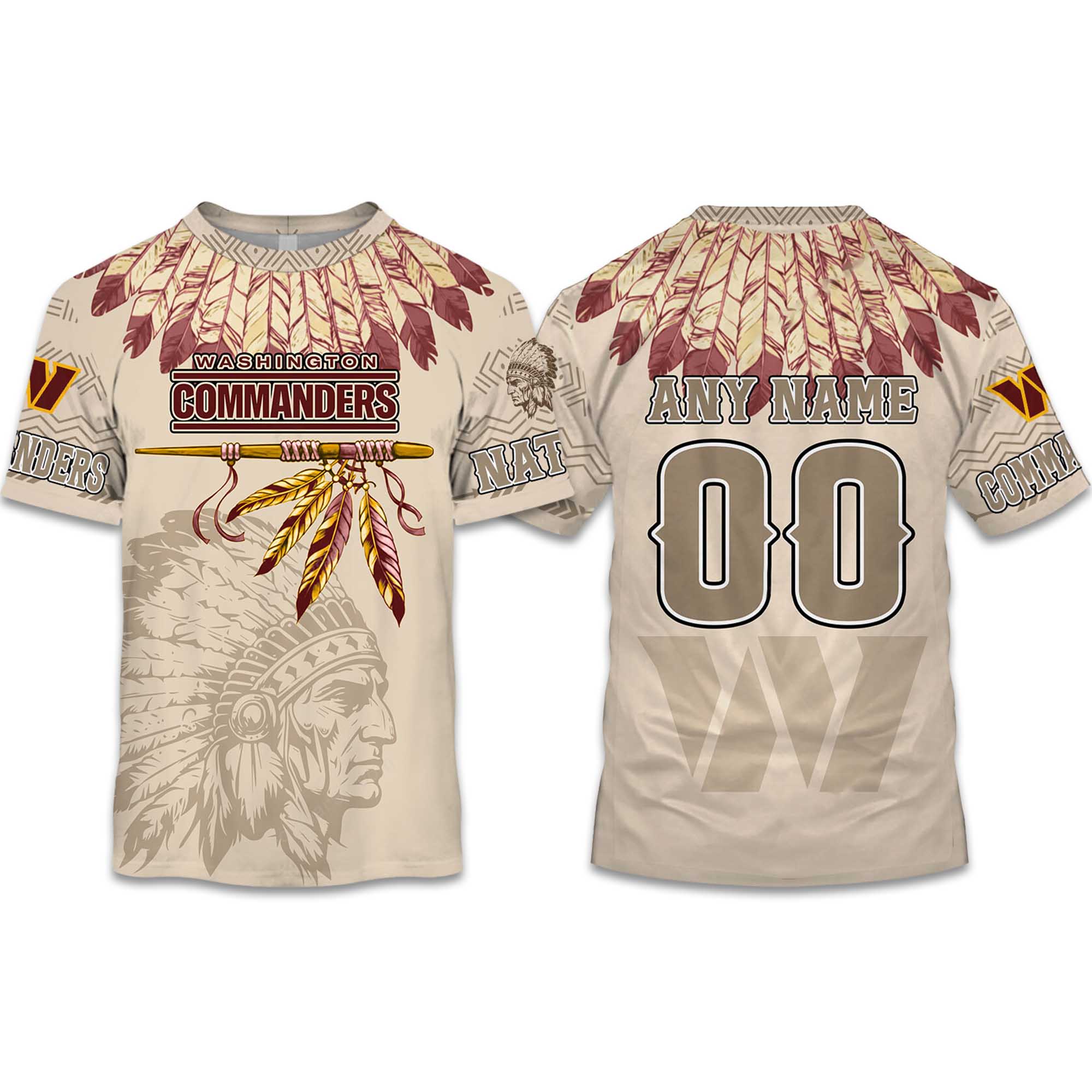 2025 Personalized Commanders Football Native American Heritage Shirt 2025 Personalized Commanders Football Native American Heritage Shirt