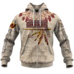 2025 Personalized Commanders Football Native American Heritage Zipper Hoodie