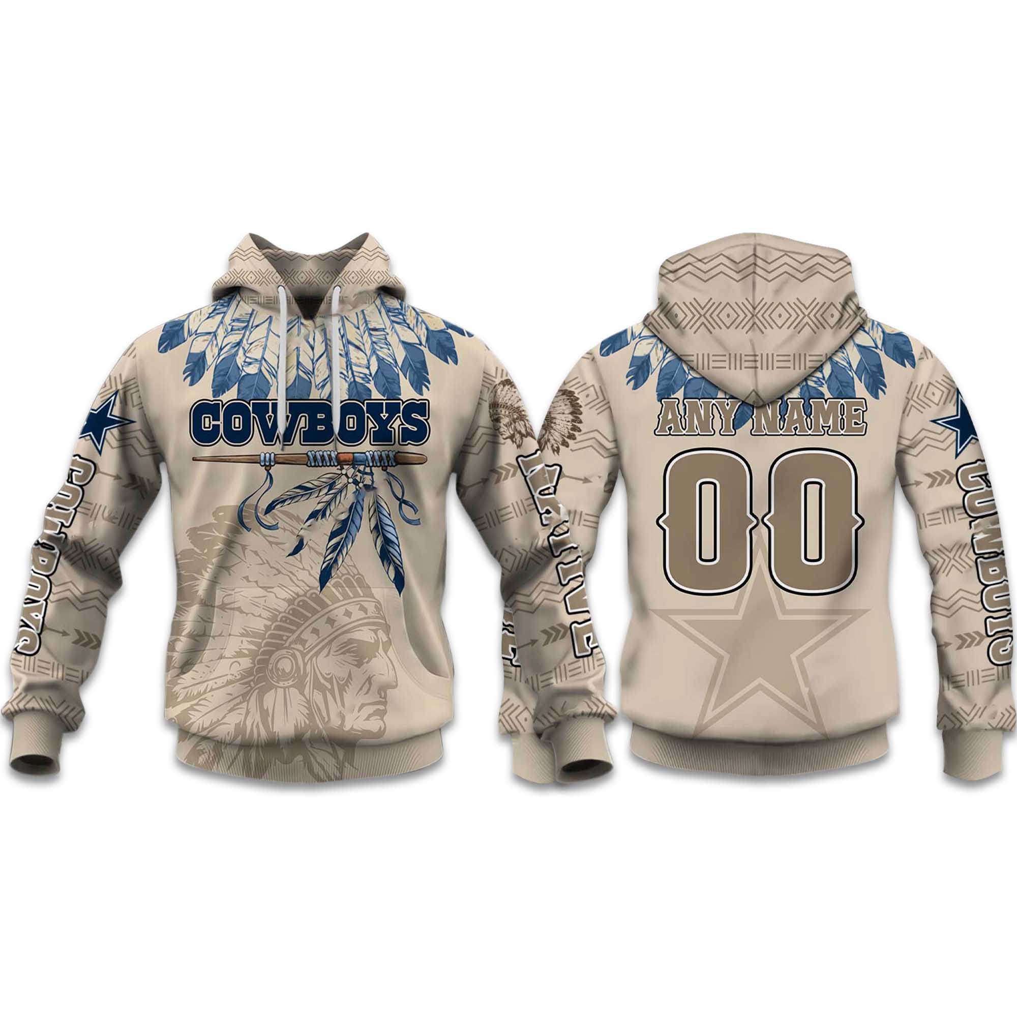 2025 Personalized Cowboys Football Native American Heritage Hoodie 2025 Personalized Cowboys Football Native American Heritage Hoodie