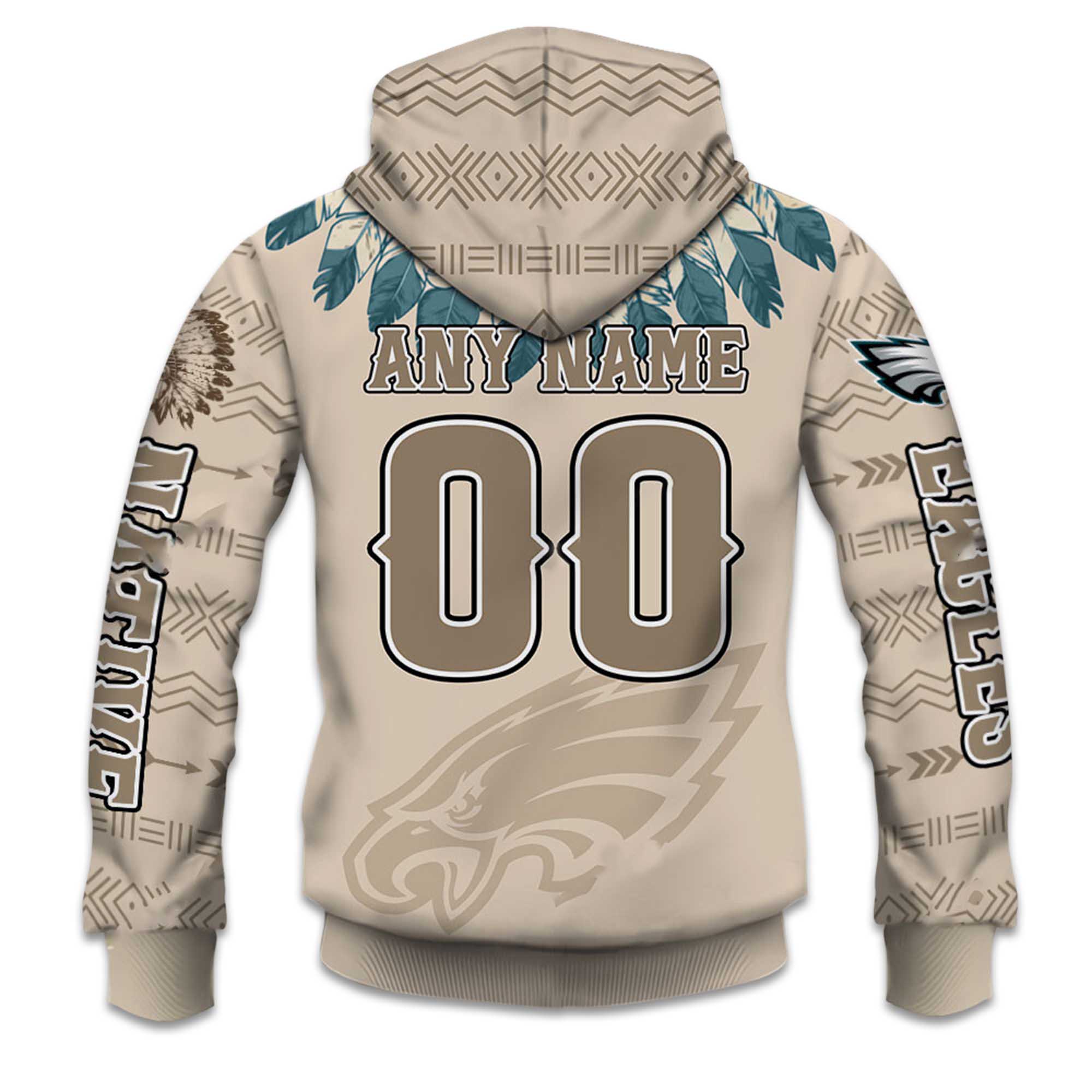 2025 Personalized Eagles Football Native American Heritage Hoodie 3 2025 Personalized Eagles Football Native American Heritage Hoodie 2