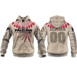 2025 Personalized Falcons Football Native American Heritage Hoodie