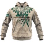 2025 Personalized Jets Football Native American Heritage Zipper Hoodie