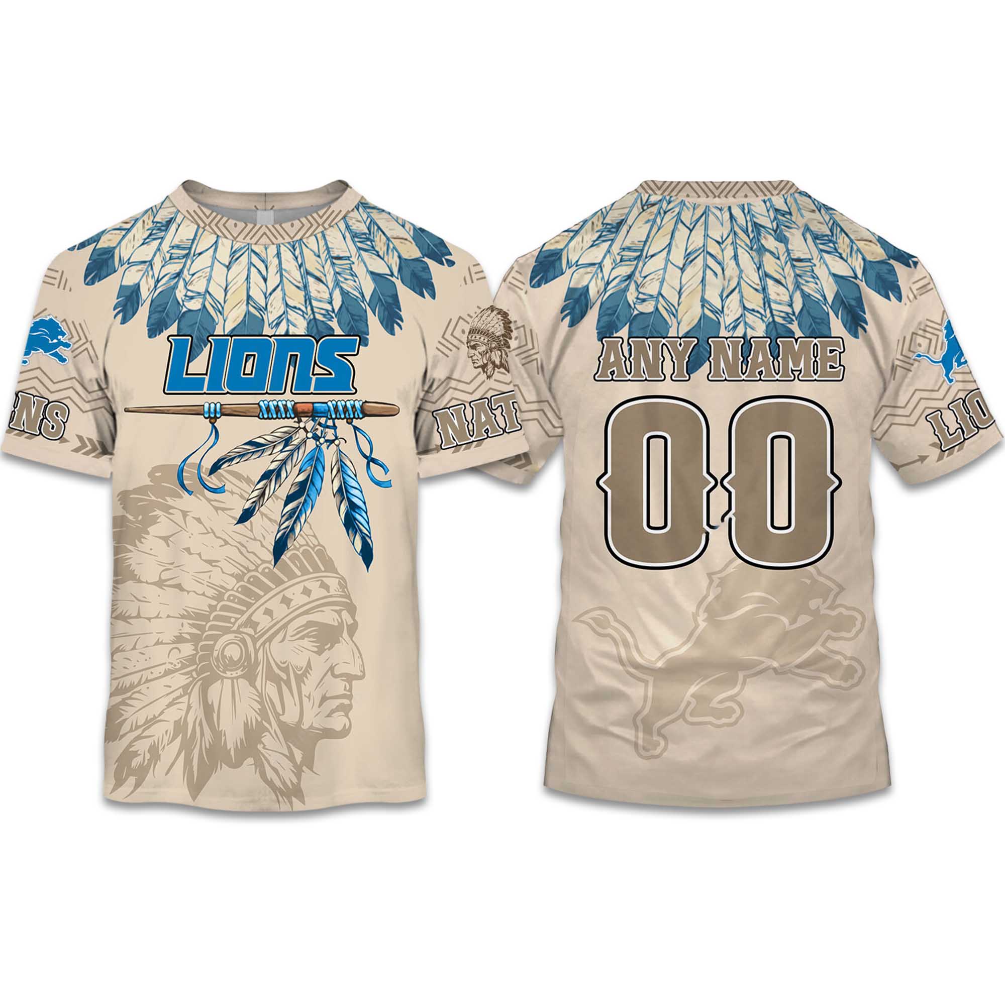 2025 Personalized Lions Football Native American Heritage Shirt 2025 Personalized Lions Football Native American Heritage Shirt