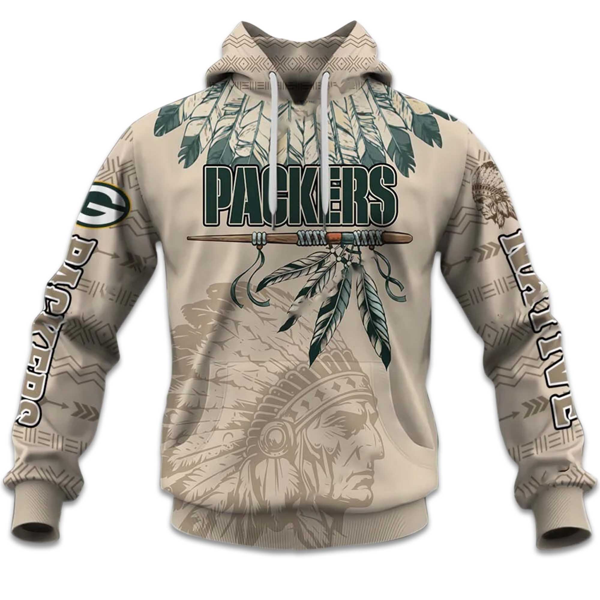 2025 Personalized Packers Football Native American Heritage Hoodie 2 2025 Personalized Packers Football Native American Heritage Hoodie 2