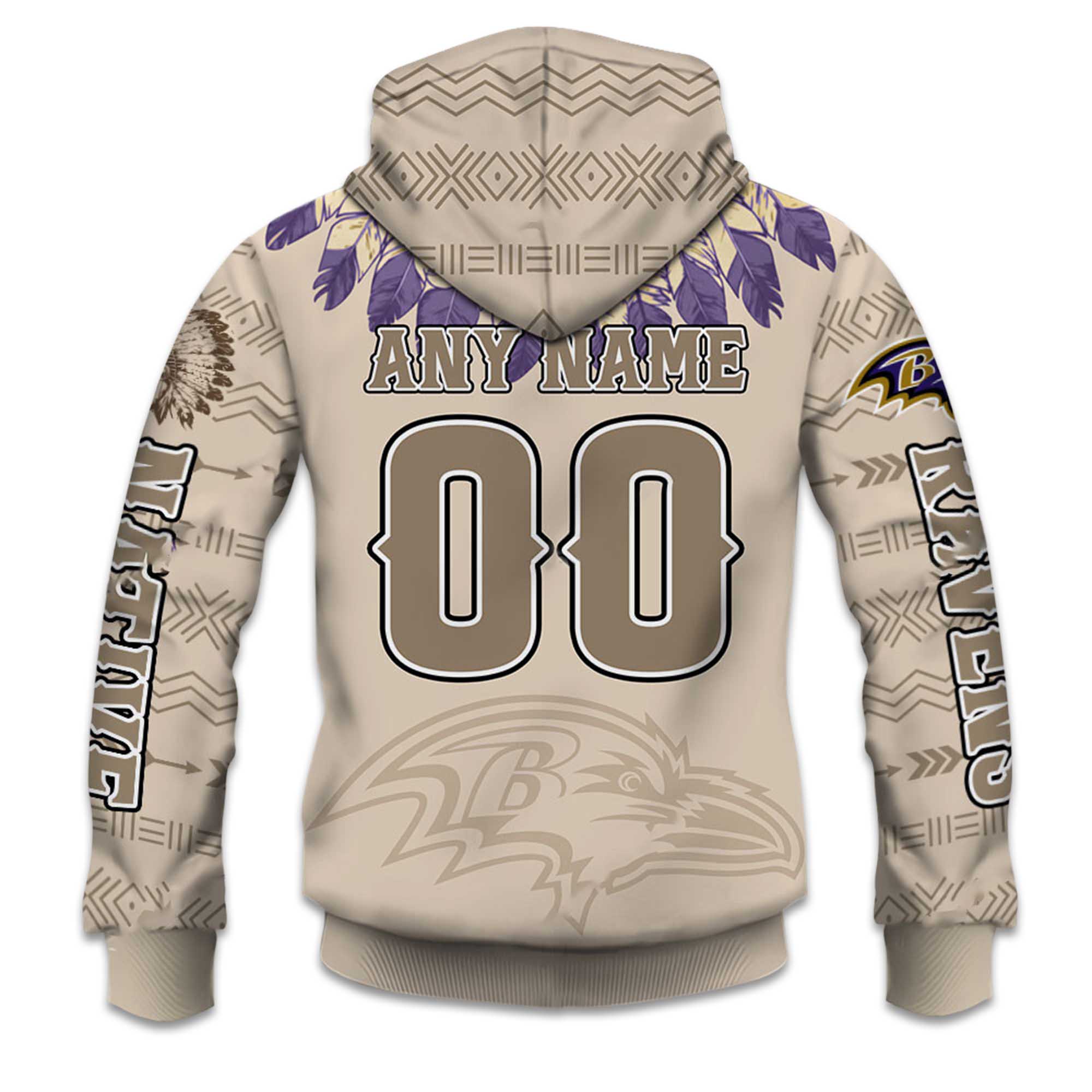 2025 Personalized Ravens Football Native American Heritage Hoodie 3 2025 Personalized Ravens Football Native American Heritage Hoodie 3