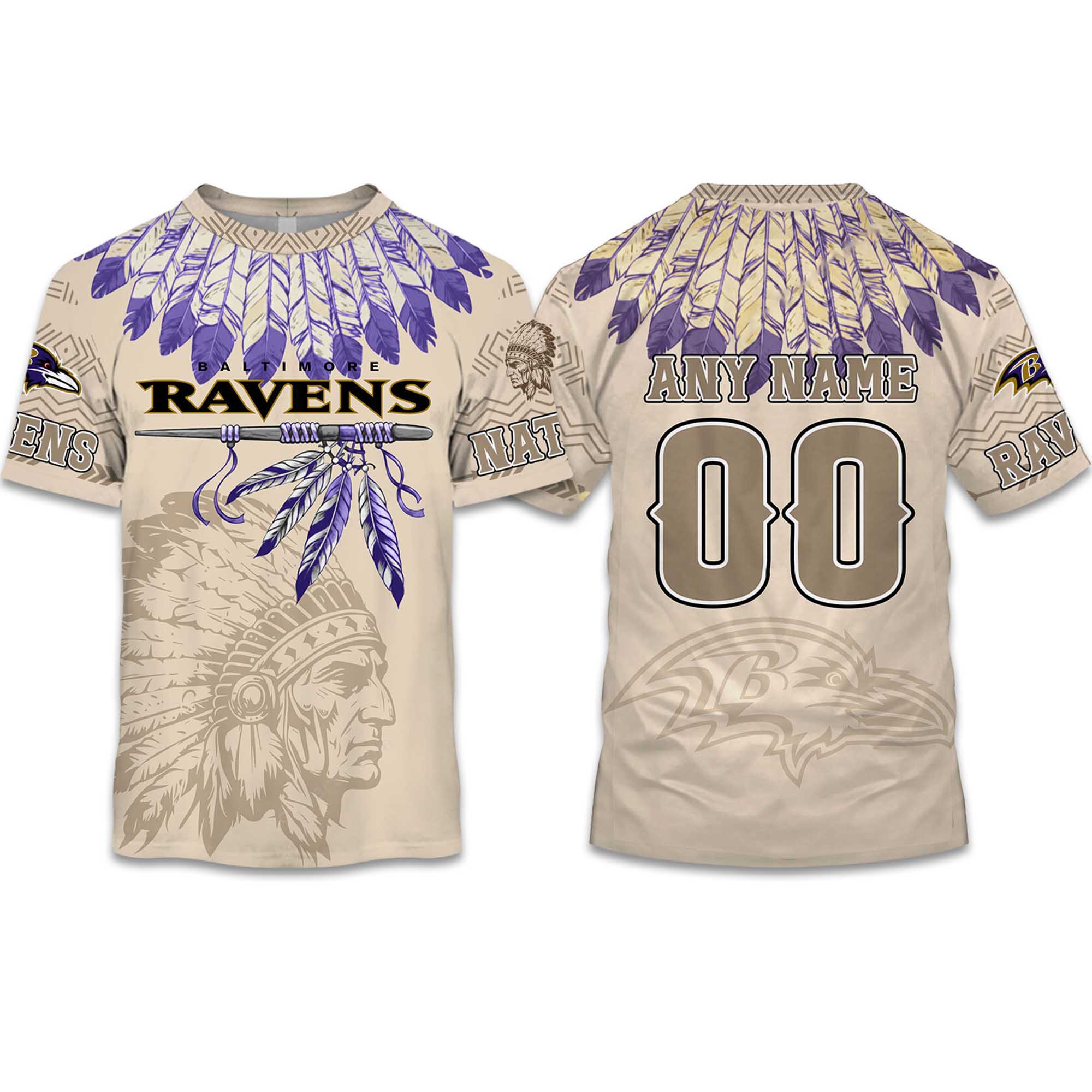 2025 Personalized Ravens Football Native American Heritage Shirt 2025 Personalized Ravens Football Native American Heritage Shirt