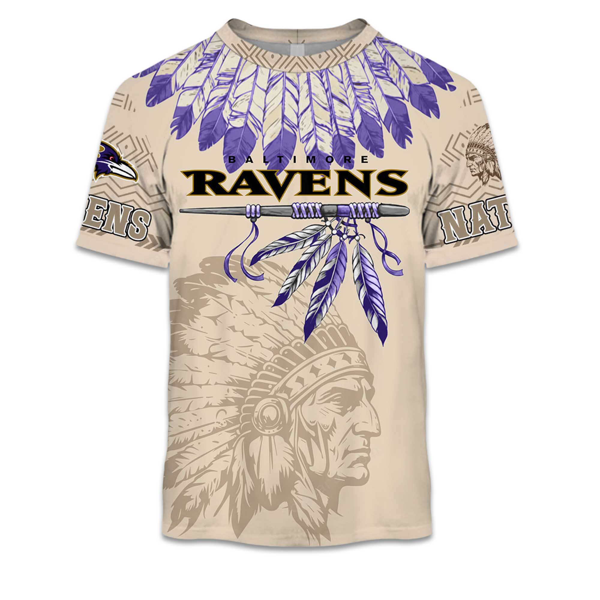 2025 Personalized Ravens Football Native American Heritage Shirt 2 2025 Personalized Ravens Football Native American Heritage Shirt 2