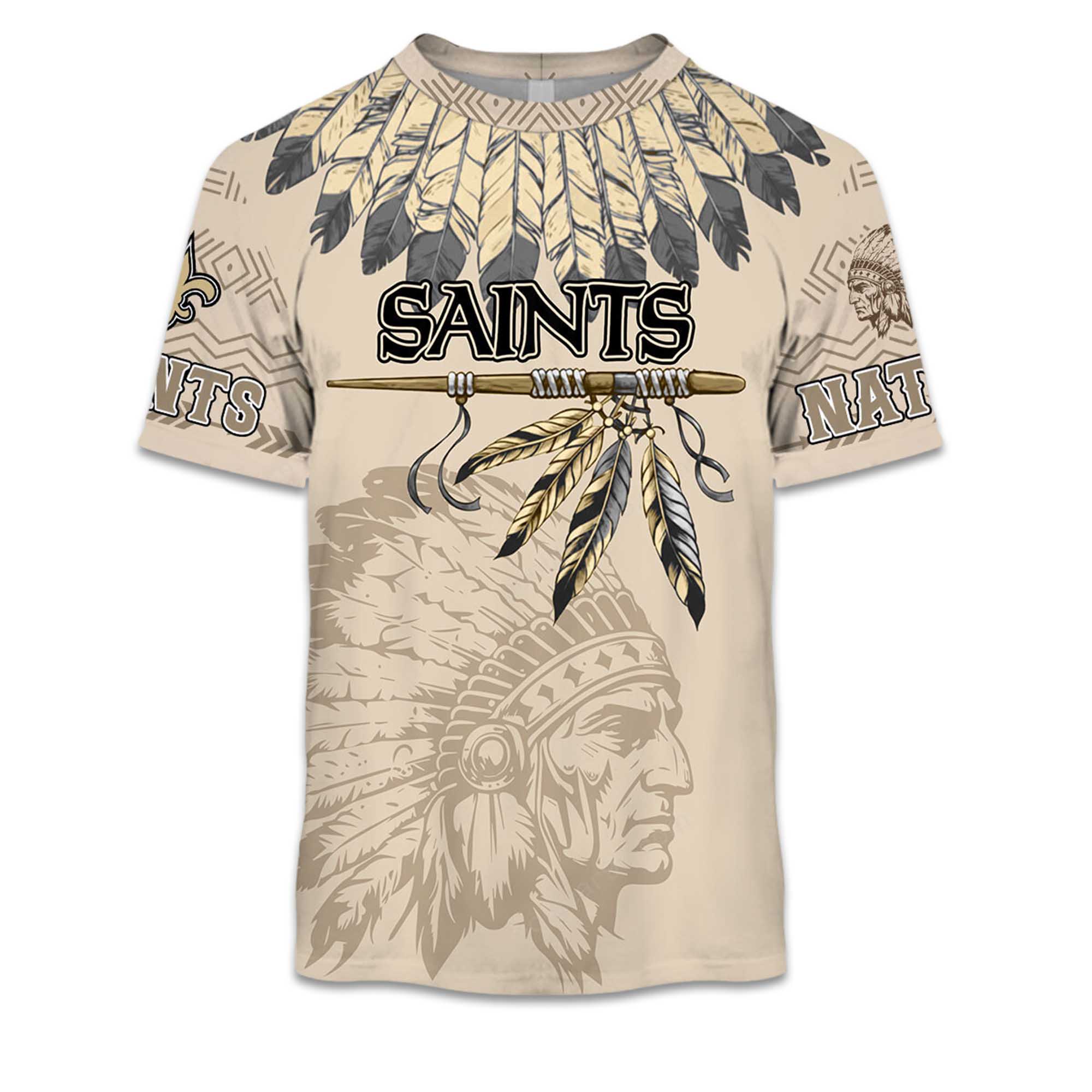 2025 Personalized Saints Football Native American Heritage Shirt 2 2025 Personalized Saints Football Native American Heritage Shirt 2