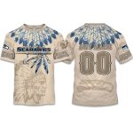 2025 Personalized Seahawks Football Native American Heritage Shirt