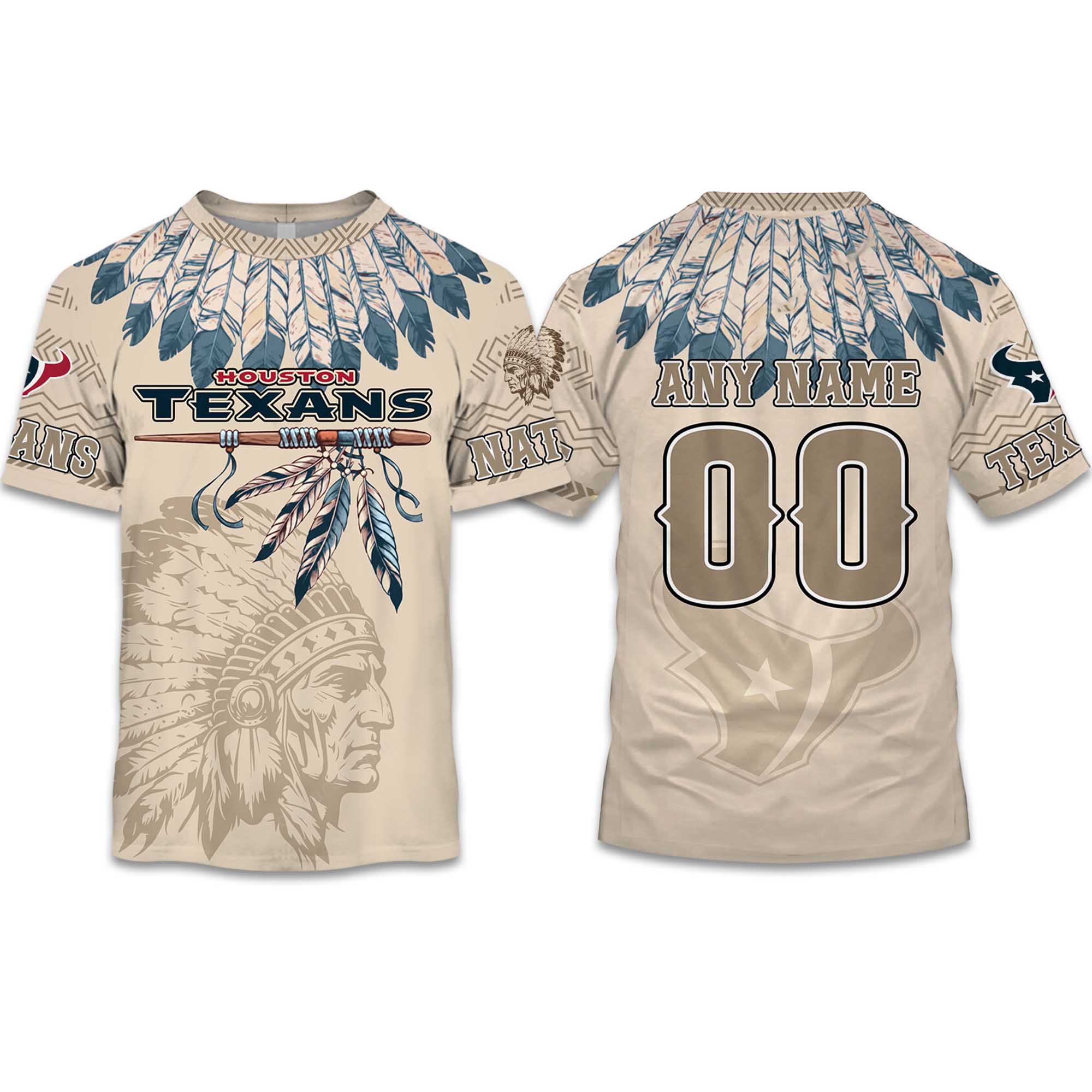 2025 Personalized Texans Football Native American Heritage Shirt 2025 Personalized Texans Football Native American Heritage Shirt