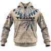 2025 Personalized Texans Football Native American Heritage Zipper Hoodie