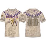 2025 Personalized Vikings Football Native American Heritage Shirt
