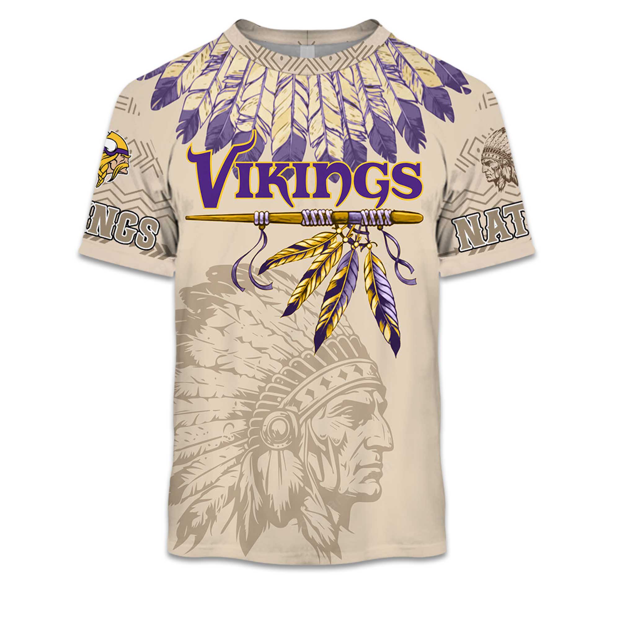 2025 Personalized Vikings Football Native American Heritage Shirt 2 2025 Personalized Vikings Football Native American Heritage Shirt 2