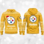 2025 Steelers Reindeer football Christmas Hoodie