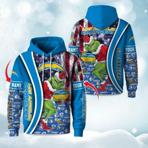 Chargers The Grnch Christmas Football Hoodie 1