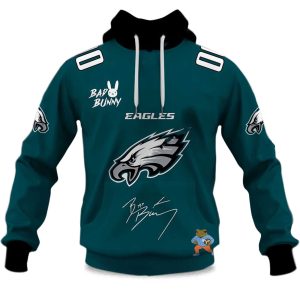 Personalized Eagles Bad Bunny Bowl LX 2025 2026 Hoodie 1