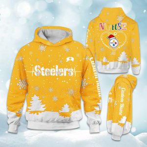 Steelers x Nurse Christmas Football Hoodie 1