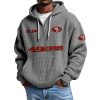 49ers 1944 Waffle Quarter Zip Hoodie 3