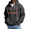 49ers Personalized Quarter Zip Waffle Hoodie 11 49ers Personalized Quarter Zip Waffle Hoodie (1)