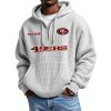 49ers Personalized Quarter Zip Waffle Hoodie 8 49ers Personalized Quarter Zip Waffle Hoodie (4)