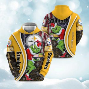 Steelers The Grnch Christmas Football Hoodie 1
