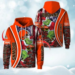 Browns The Grnch Christmas Football Hoodie 1