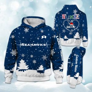 Seahawks x Nurse Christmas Football Hoodie 1