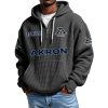 Akron EST 1891 Quarter Zip Waffle Hoodie 10 Akron EST 1891 Quarter Zip Waffle Hoodie 1