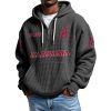 Alabama EST 1892 Quarter Zip Waffle Hoodie 1