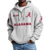 Alabama EST 1892 Quarter Zip Waffle Hoodie 6 Alabama EST 1892 Quarter Zip Waffle Hoodie 2