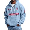 Arizona EST 1929 Quarter Zip Waffle Hoodie 2