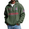 Arizona EST 1929 Quarter Zip Waffle Hoodie 3