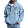 Athletics EST 1968 Quarter Zip Waffle Hoodie 11 Athletics EST 1968 Quarter Zip Waffle Hoodie 1