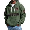 Auburn EST 1892 Quarter Zip Waffle Hoodie 7 Auburn EST 1892 Quarter Zip Waffle Hoodie 3