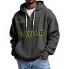 Baylor EST 1899 Quarter Zip Waffle Hoodie 1