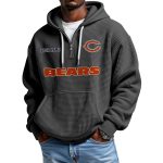 Bears Personalized Quarter Zip Waffle Hoodie
