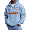 Bears Personalized Quarter Zip Waffle Hoodie 2