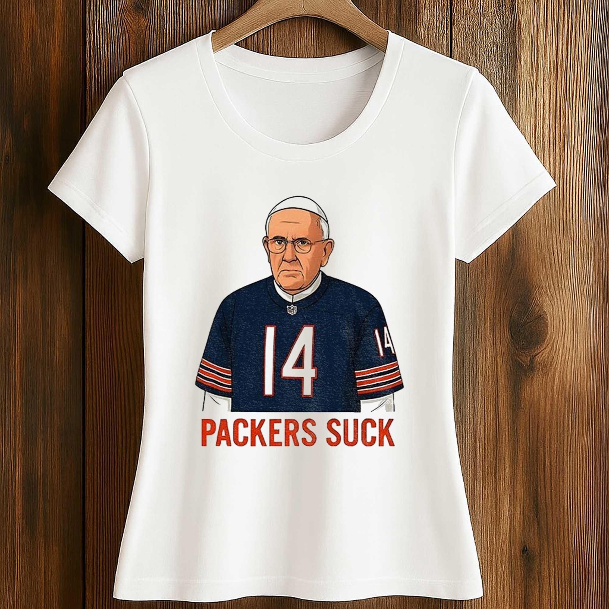Bears Pope Packers Suck shirt 2 Bears Pope Packers Suck shirt (2)