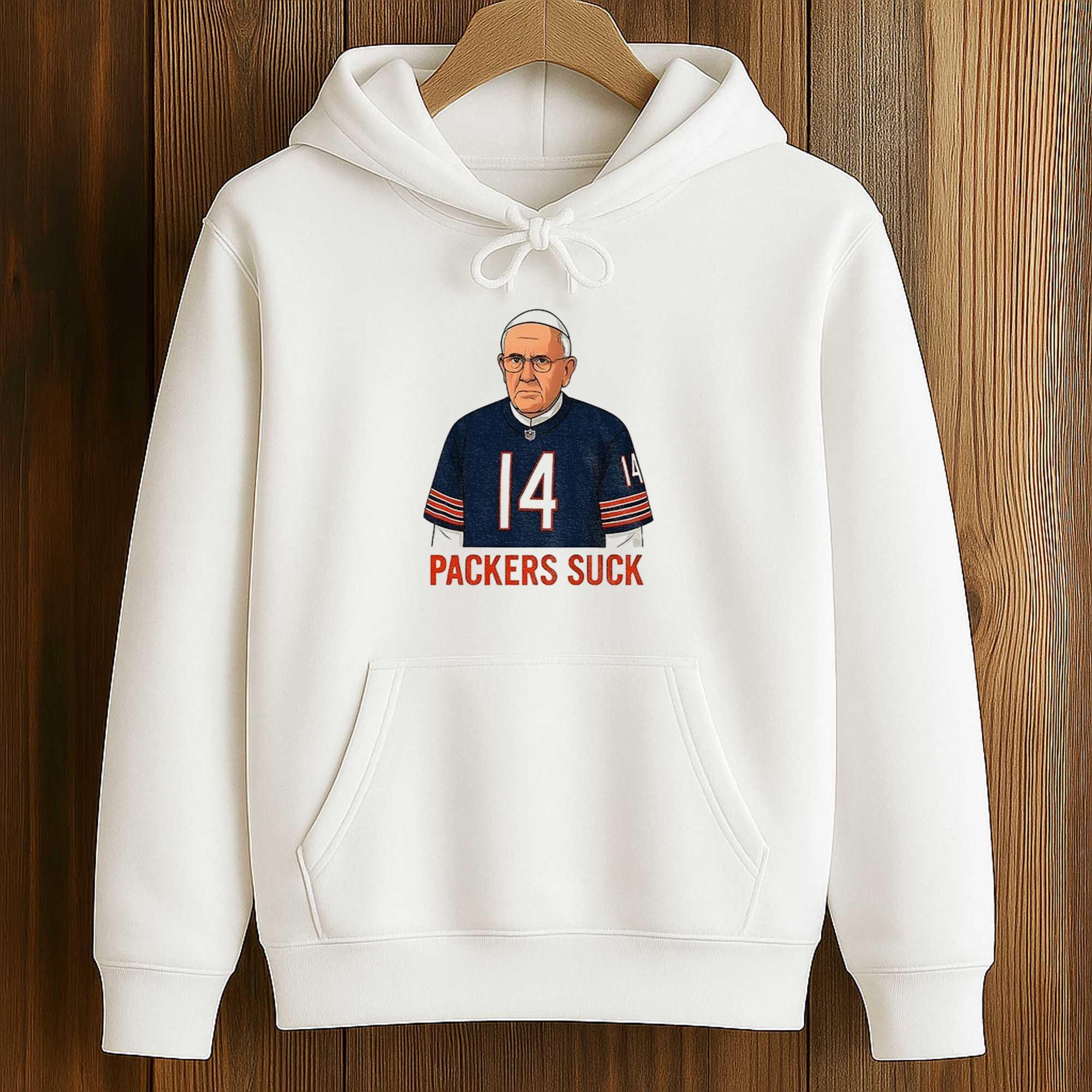 Bears Pope Packers Suck shirt 4 Bears Pope Packers Suck shirt (4)