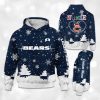 Bears x Nurse Christmas Football Hoodie 3 Bears x Nurse Christmas Football Hoodie 2
