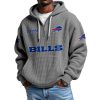 Bills EST 1959 Waffle Quarter Zip Hoodie 6 Bills EST 1959 Waffle Quarter Zip Hoodie 2
