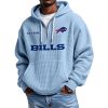 Bills Personalized Quarter Zip Waffle Hoodie 11 Bills Personalized Quarter Zip Waffle Hoodie 1