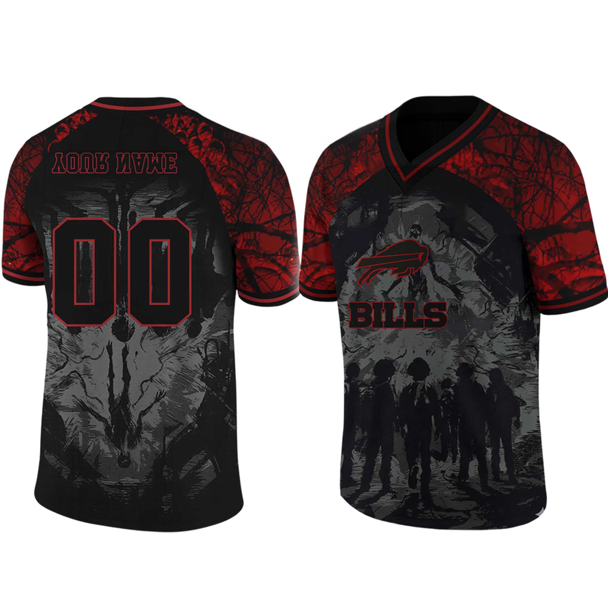 Bills Stranger Things 2025 Football Jersey Bills Stranger Things 2025 Football Jersey