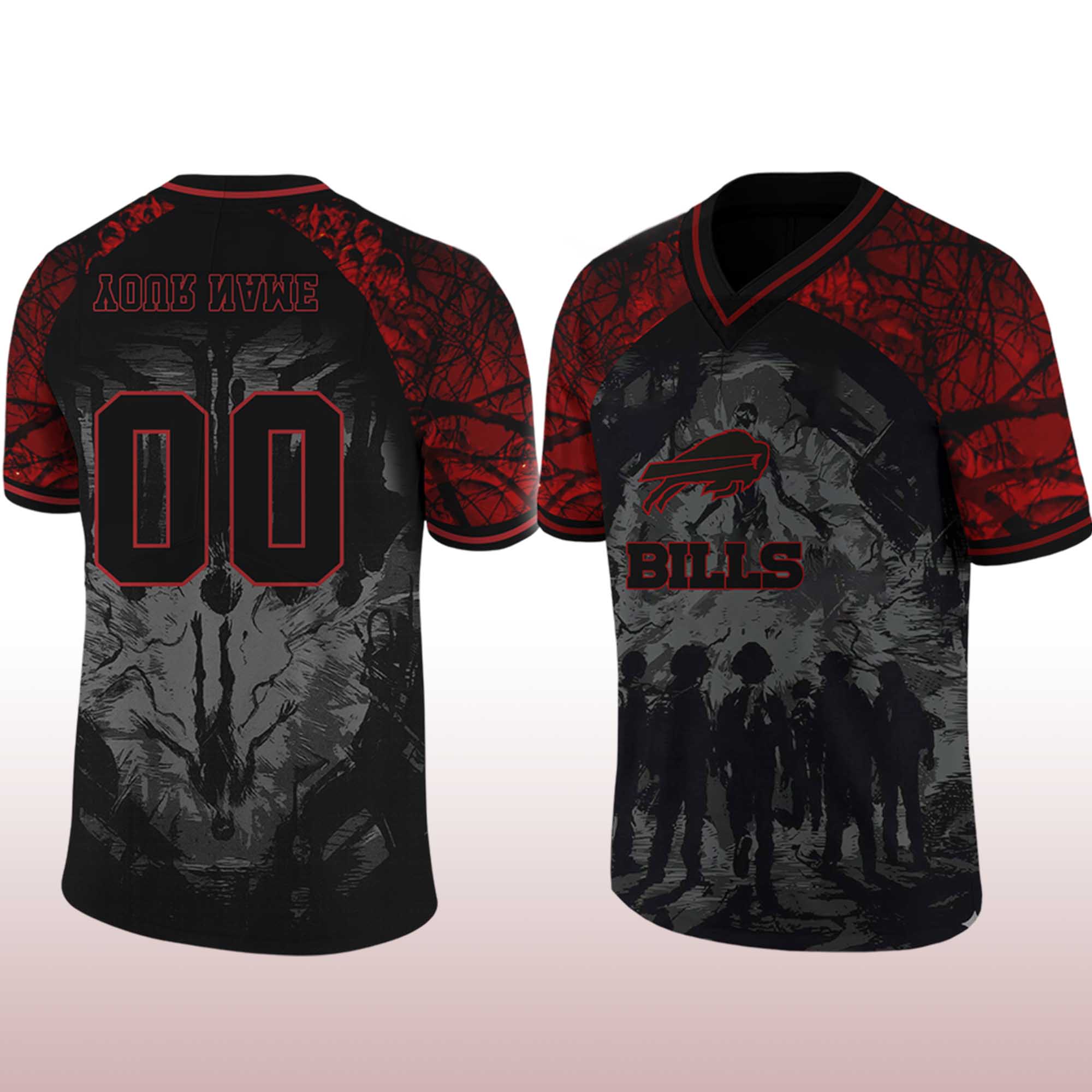 Bills Stranger Things 2025 Football Jersey 2 Bills Stranger Things 2025 Football Jersey 2