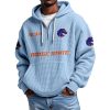 Boise State EST 1939 Quarter Zip Waffle Hoodie 1