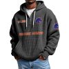 Boise State EST 1939 Quarter Zip Waffle Hoodie 2