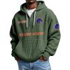 Boise State EST 1939 Quarter Zip Waffle Hoodie 3
