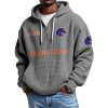 Boise State EST 1939 Quarter Zip Waffle Hoodie 4